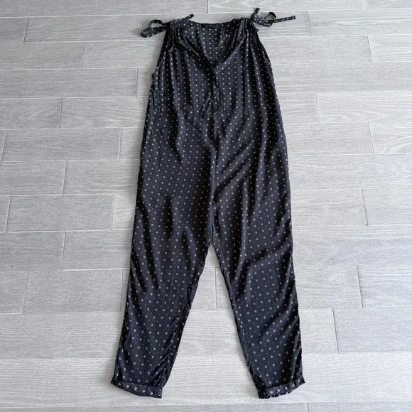 Hatch Twilight Maternity Jumpsuit Size 0 XS Black and White Print Boho Summer